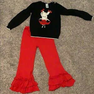 Olivia Collection Sweater w/Ruffle Pants to Match